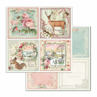 Stamperia Pink Christmas 6x6 Inch Paper Pack (SBBXS07)